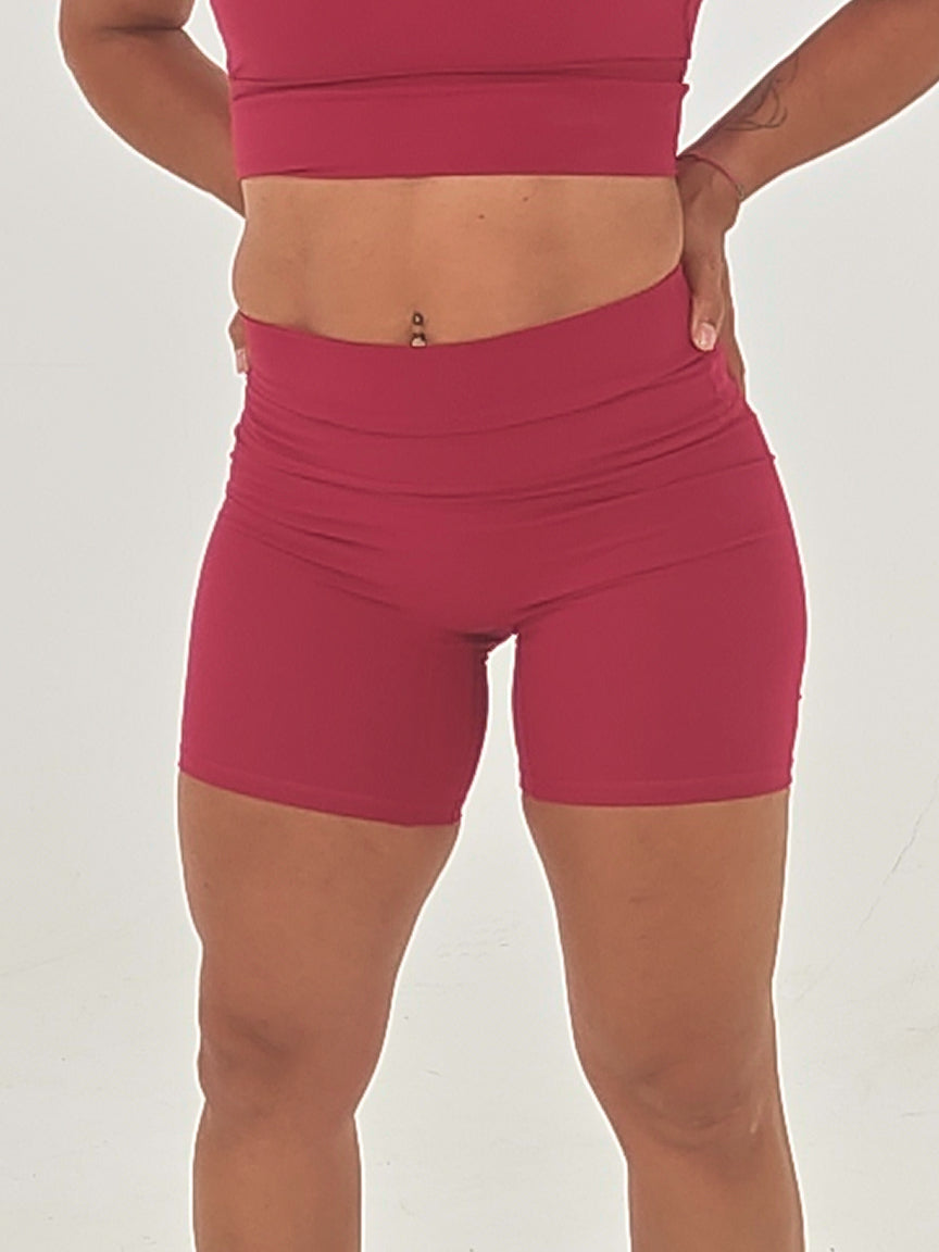 Short Biker Pecs Magenta